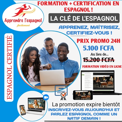 PACK FORMATION ESPAGNOL CERTIFIÉ